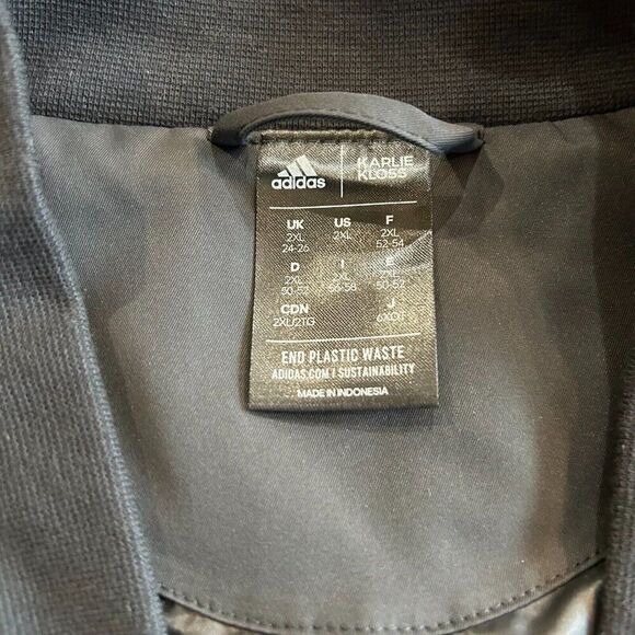 ADIDAS x Karlie Kloss Black Bomber Jacket Women's XXL Great Condition - Picture 4 of 13